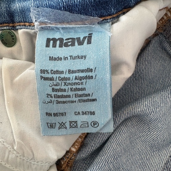 Mavi Jeans Denim Emily Shorts, Size 26 - Picture 6 of 6
